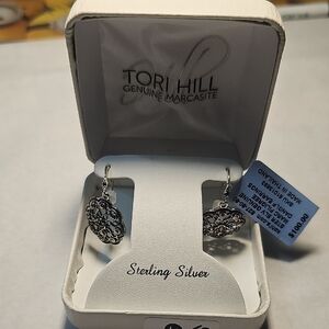 Tori Hill Sterling Silver dangle Earrings NWT
